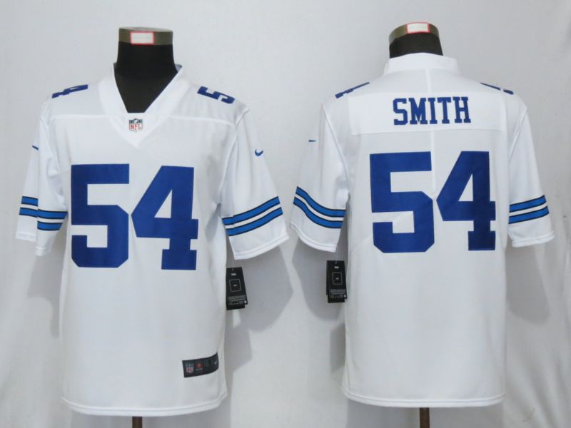 Men Dallas cowboys 54 Smith Blue 2019 Nike Vapor Untouchable Limited Playe NFL Jerseys